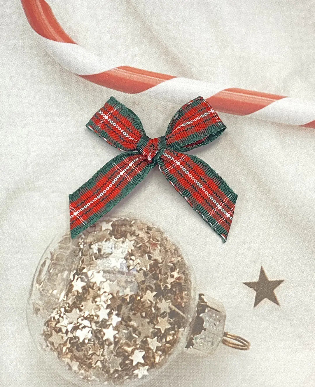 Christmas Grid Knot Headpiece Decoration DIY Accessories