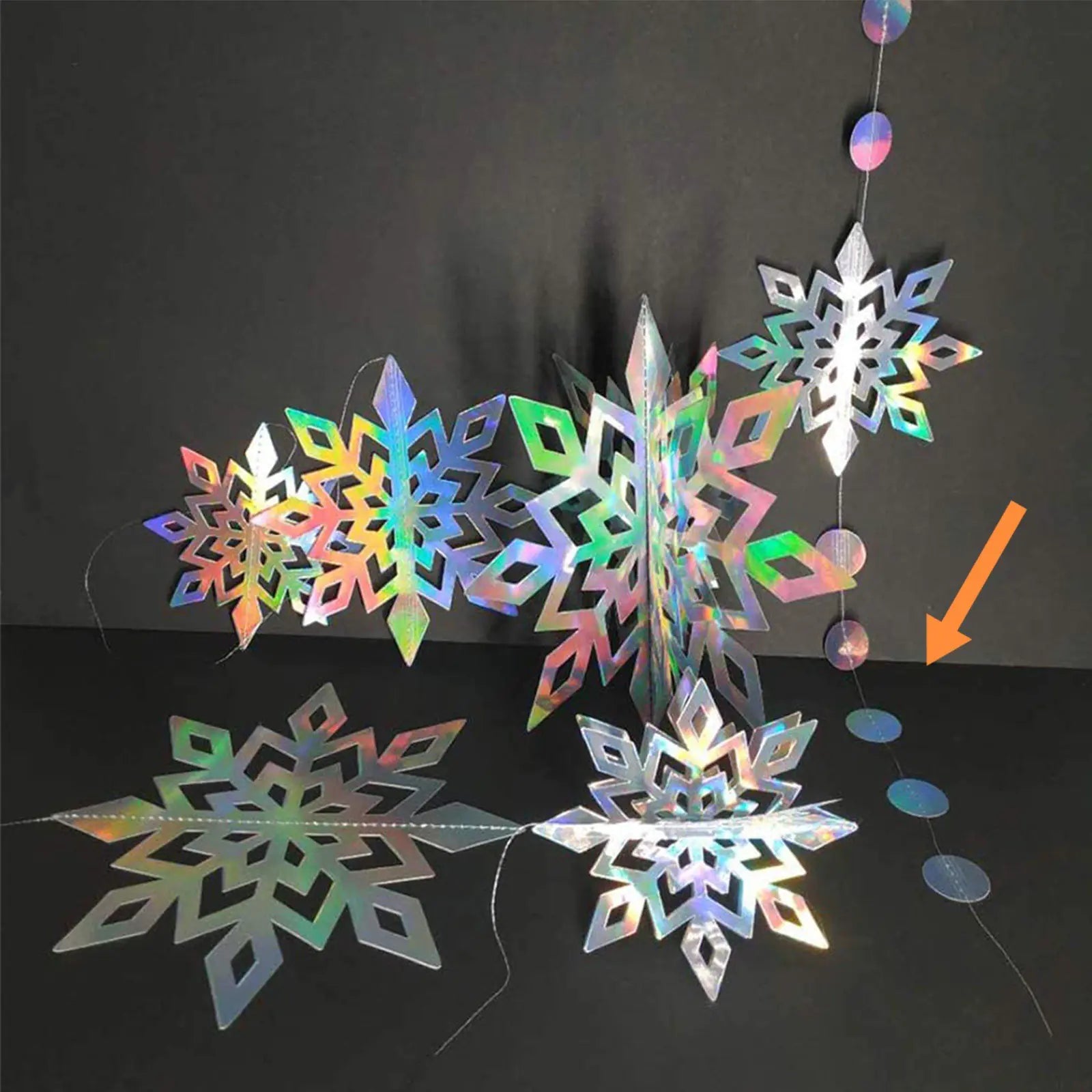 Christmas Snowflake Ornaments for Tree Decoration