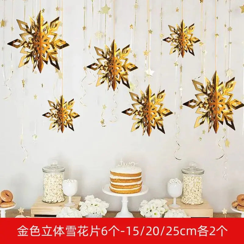 Christmas Snowflake Ornaments for Tree Decoration