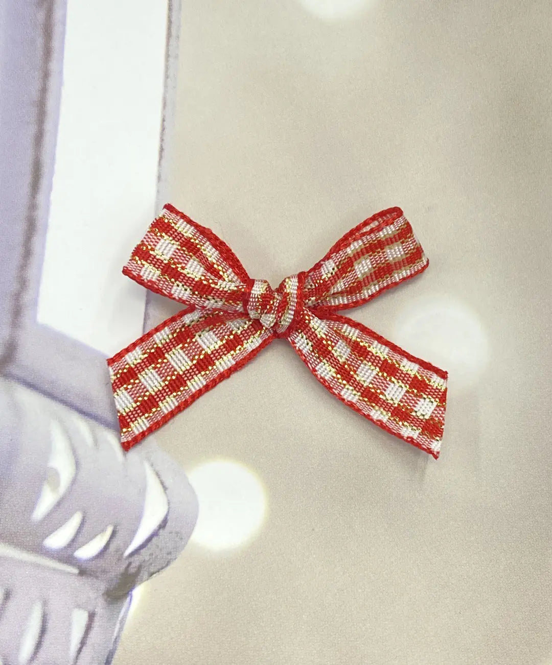 Christmas Grid Knot Headpiece Decoration DIY Accessories