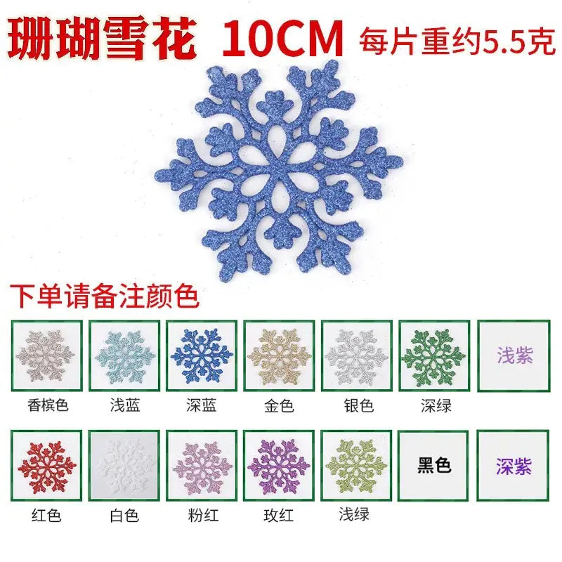 Christmas Snowflake Ornaments for Tree Decoration