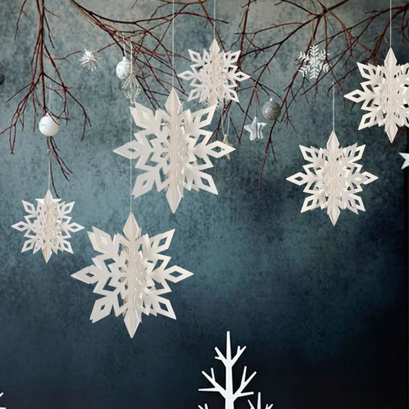 Christmas Snowflake Ornaments for Tree Decoration
