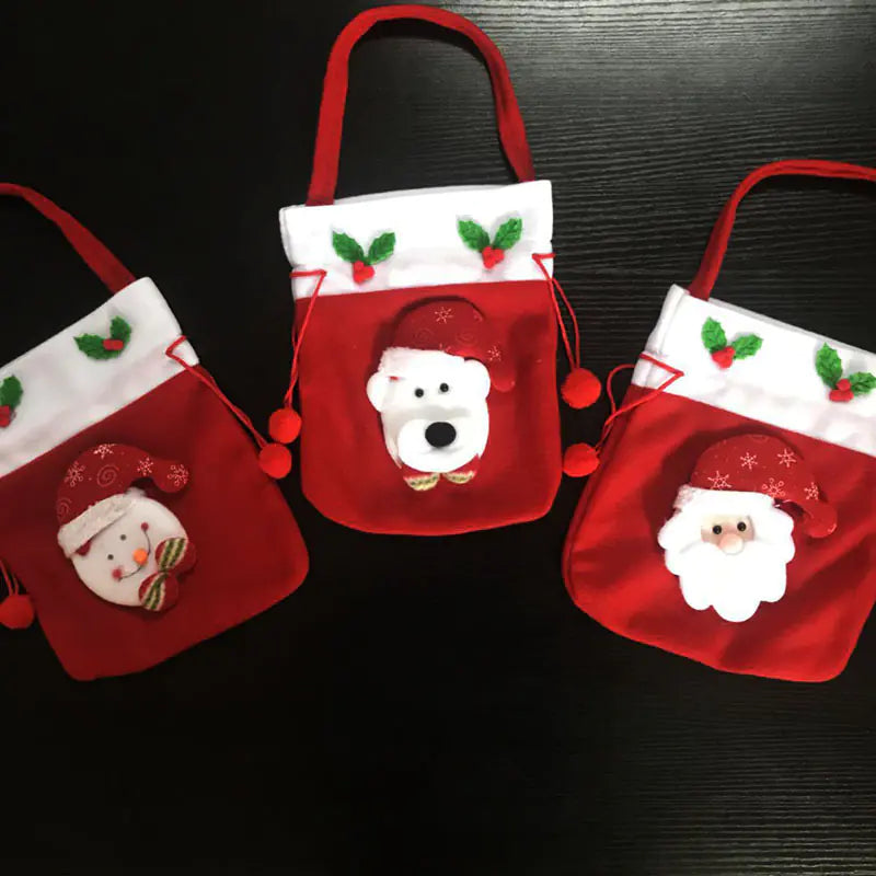 Christmas Decoration Supplies - Plush Gift Backpack Bag