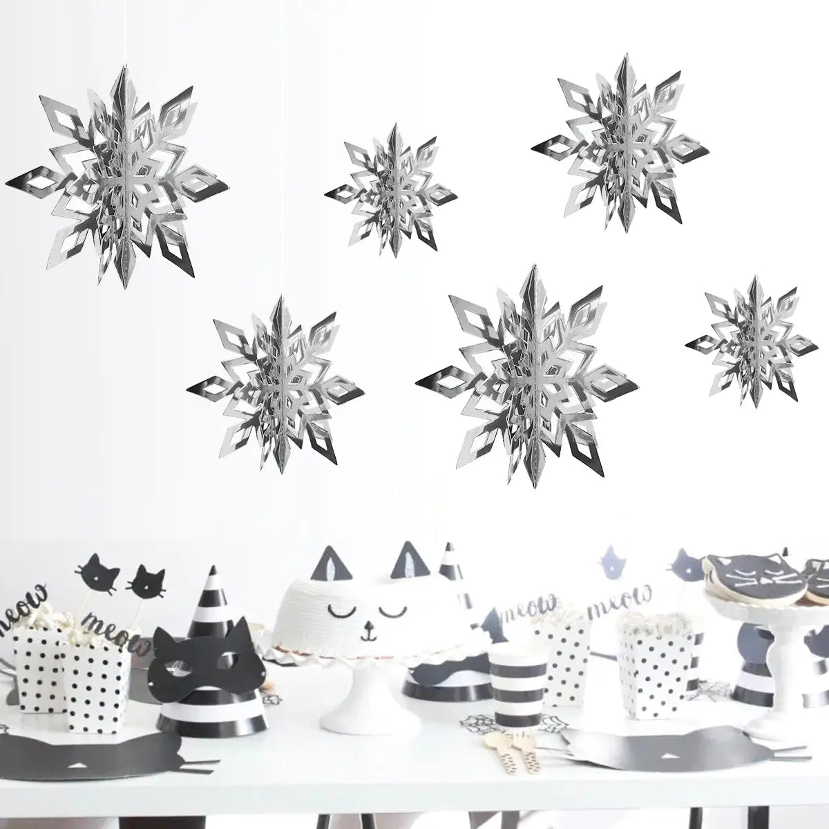 Christmas Snowflake Ornaments for Tree Decoration