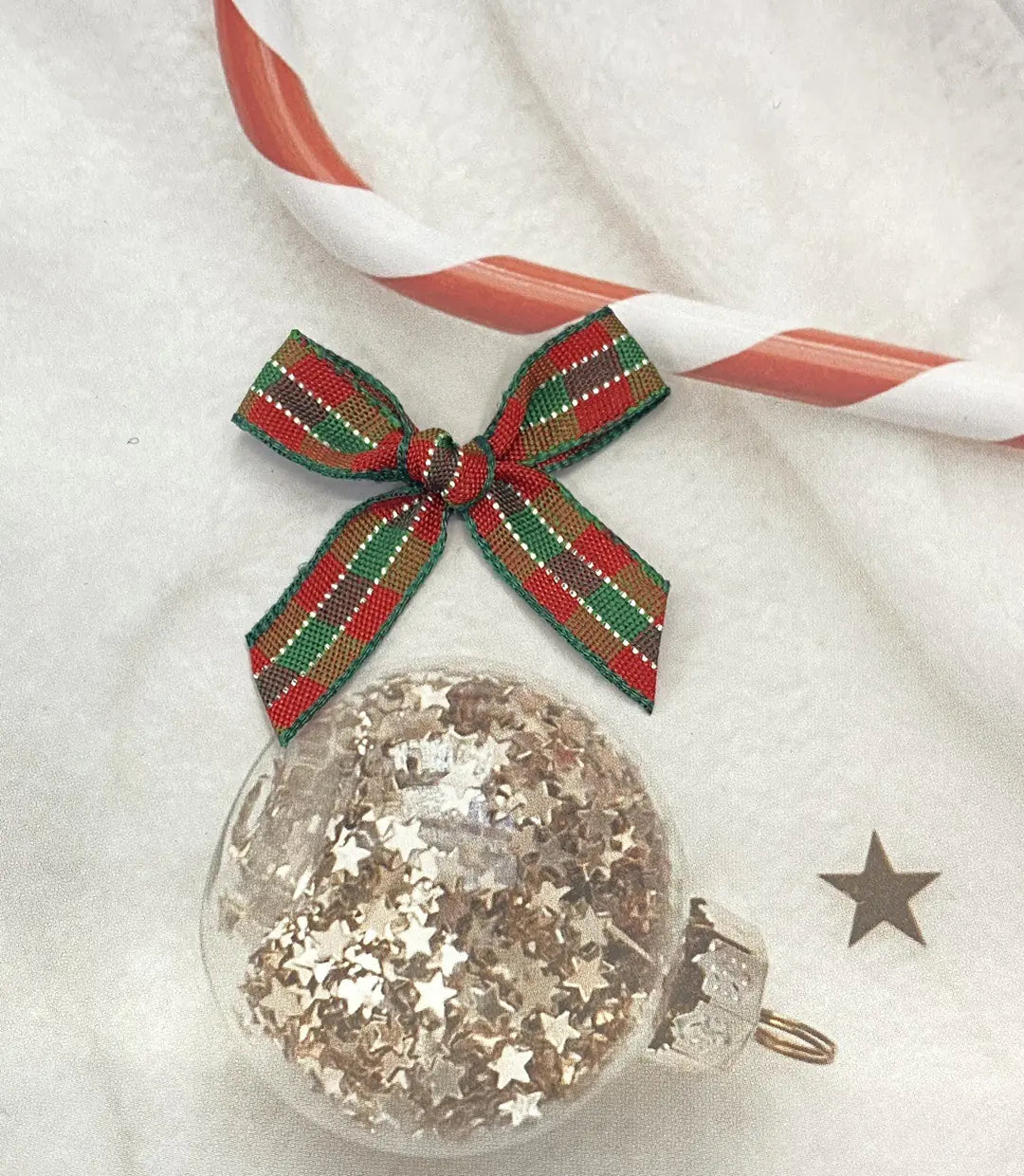 Christmas Grid Knot Headpiece Decoration DIY Accessories