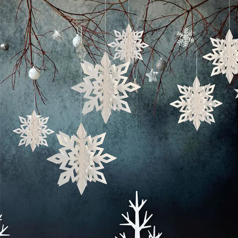 Christmas Snowflake Ornaments for Tree Decoration